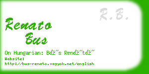 renato bus business card